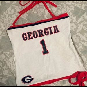 UGA- University of Georgia Jersey Halter Top